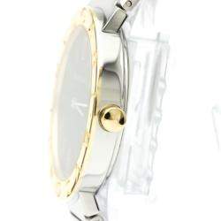 Pre Owned Bvlgari Black 18K Yellow Gold And Stainless Steel BB33SG Men's Wristwatch 33 MM