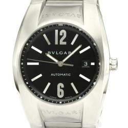 Pre Owned Bvlgari Black Stainless Steel Ergon Automatic EG40S Men's Wristwatch 40 MM