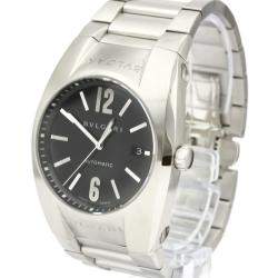 Pre Owned Bvlgari Black Stainless Steel Ergon Automatic EG40S Men's Wristwatch 40 MM