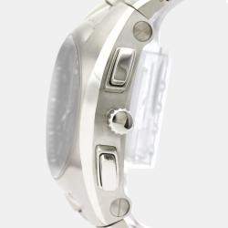 Pre Owned Bvlgari Black Stainless Steel Ergon Chronograph EG40SCH Automatic Men's Wristwatch 40 MM