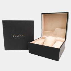 Pre Owned Bvlgari Black Stainless Steel Ergon Chronograph EG40SCH Automatic Men's Wristwatch 40 MM