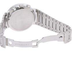 Pre Owned Bvlgari Black Stainless Steel Bvlgari Bvlgari BB38SSCH Automatic Men's Wristwatch 38 mm