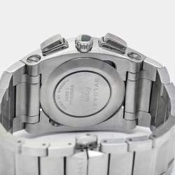 Pre Owned Bvlgari Silver Stainless Steel Ergon EG 35 S CH Men's Wristwatch 35 mm