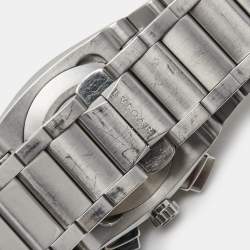 Pre Owned Bvlgari Silver Stainless Steel Ergon EG 35 S CH Men's Wristwatch 35 mm