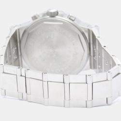 Pre Owned Bvlgari Black Stainless Steel Diagono CH35S AUTO Automatic Men's Wristwatch 35 mm