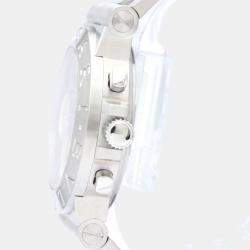 Pre Owned Bvlgari Black Stainless Steel Diagono CH35S AUTO Automatic Men's Wristwatch 35 mm