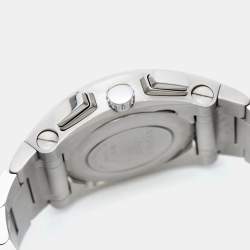 Bvlgari Silver Stainless Steel Ergon EG 35 S CH Men's Wristwatch 35 mm