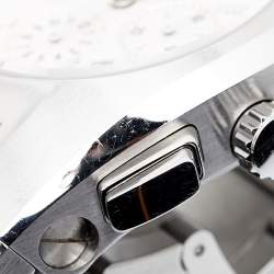 Bvlgari Silver Stainless Steel Ergon EG 35 S CH Men's Wristwatch 35 mm