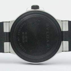 Pre Owned Bvlgari Silver Aluminium Diagono Automatic Men's Wristwatch 38 mm