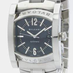 Bvlgari Grey Stainless Steel Assioma AA48S Automatic Men's Wristwatch 48 mm