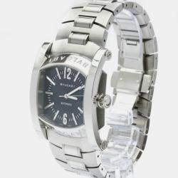 Bvlgari Grey Stainless Steel Assioma AA48S Automatic Men's Wristwatch 48 mm