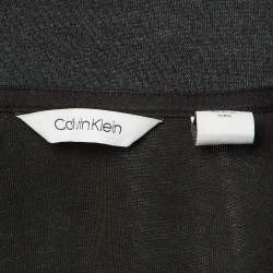 مملوكة مسبقًا Calvin Klein Grey/Black Jersey Zip Up Jacket L