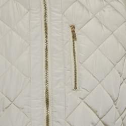 مملوكة مسبقًا Calvin Klein Beige Nylon Quilted Vest L