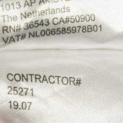 Pre Owned alvin Klein White/Red Dots Print Cotton Blend Half Sleeve Shirt L