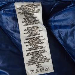 Pre Owned Calvin Klein Blue Synthetic Quilted Down Gilet XXL