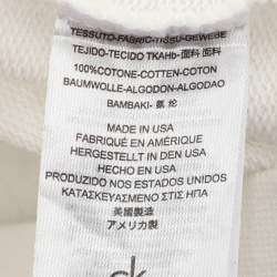 مملوكة مسبقًا Calvin Klein White Jersey Logo Sweater XL