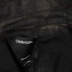 Calvin Klein Black Cotton Reflective Fireman Jacket M