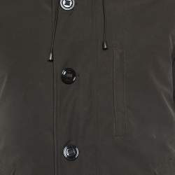 Canada Goose Black Synthetic Detachable Fur Hooded Zip-Up Jacket M