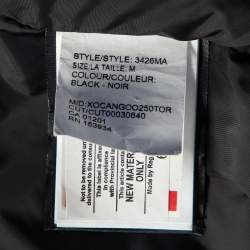 Canada Goose Black Synthetic Detachable Fur Hooded Zip-Up Jacket M