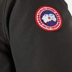 Canada Goose Black Synthetic Detachable Fur Hooded Zip-Up Jacket M