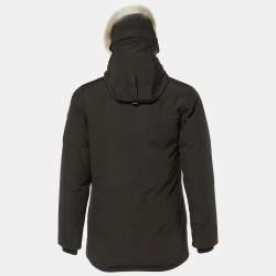Canada Goose Black Synthetic Detachable Fur Hooded Zip-Up Jacket M