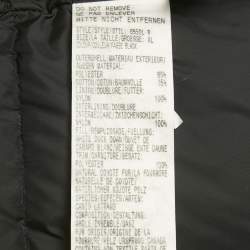 Pre Owned Canada Goose Black Synthetic Detachable Fur Hooded Zip-Up Jacket XL