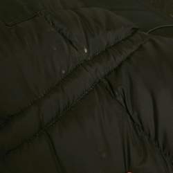 Pre Owned Canada Goose Black Synthetic Detachable Fur Hooded Zip-Up Jacket XL