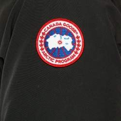Pre Owned Canada Goose Black Langford Hooded Down Parka S