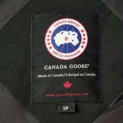 Pre Owned Canada Goose Black Langford Hooded Down Parka S