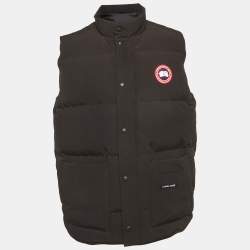Pre Owned Canada Goose Black Synthetic Down Puffer Vest XL