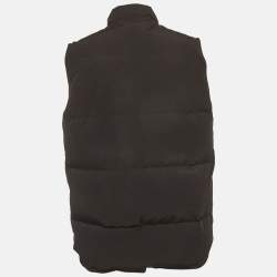 Pre Owned Canada Goose Black Synthetic Down Puffer Vest XL