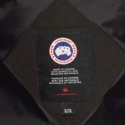 Pre Owned Canada Goose Black Synthetic Down Puffer Vest XL