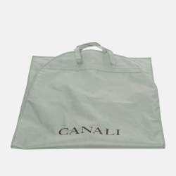 Pre Owned Canali Navy Blue Wool Pants Suit L