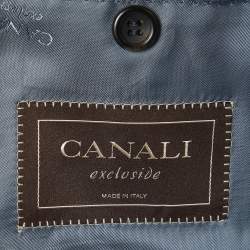مملوكة مسبقًا Canali Navy Blue Wool Single Breasted Regular Fit Blazer XXXL