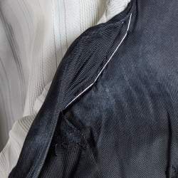 Pre Owned Canali Navy Blue Stripe Wool Single Breasted Blazer L