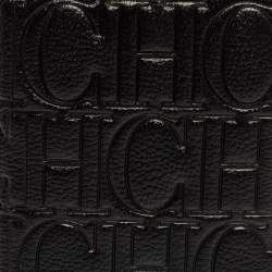 Carolina Herrera Signature Embossed Leather Bifold Card Case