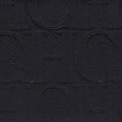 Carolina Herrera Black Monogram Leather Bi-Fold Wallet