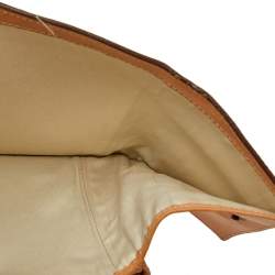 Carolina Herrera Brown Monogram Embossed Leather Trifold Wallet