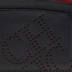 Carolina Herrera Black/Red Leather Sport Card Holder