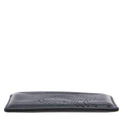 Carolina Herrera Black/Red Leather Sport Card Holder