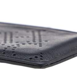 Carolina Herrera Black/Red Leather Sport Card Holder