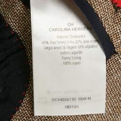 Carolina Herrera Beige Linen Blend Traditional Single Breasted Blazer XXL