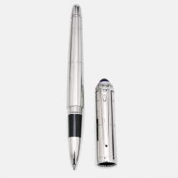Cartier R de Cartier Resin Silver Tone Rollerball Pen
