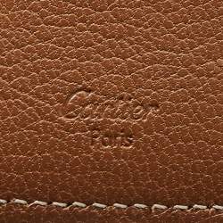 Pre Owned Cartier Black Leather Passport Holder