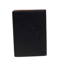 Pre Owned Cartier Black Leather Passport Holder
