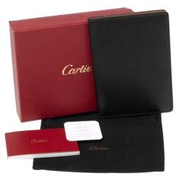 Cartier Black Leather Passport Holder