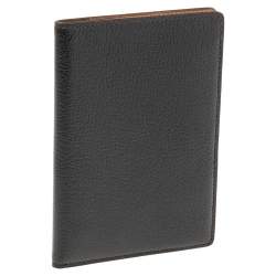 Pre Owned Cartier Black Leather Passport Holder