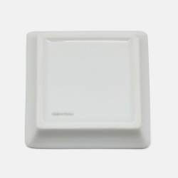 Cartier Porcelain Platinum Finish Window Print Mini Ashtray