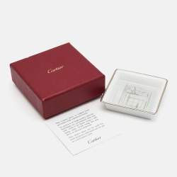 Cartier Porcelain Platinum Finish Window Print Mini Ashtray