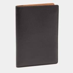 Pre Owned Cartier Black Leather Passport Holder